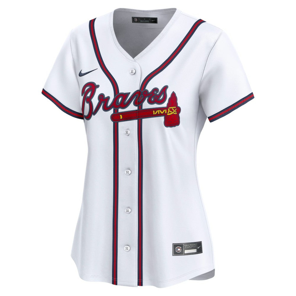 Atlanta Braves Women's Home Limited Custom Jersey White | Nike