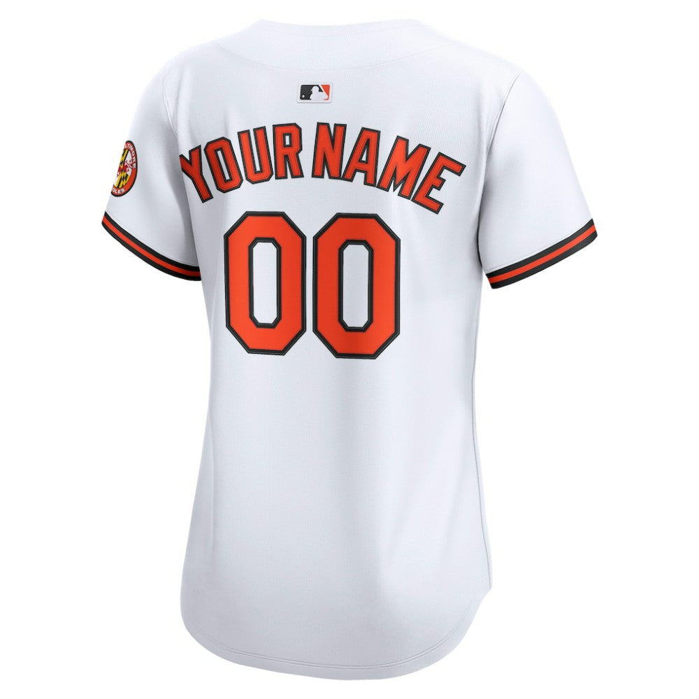 Baltimore Orioles Women's Home Limited Custom Jersey White | Nike