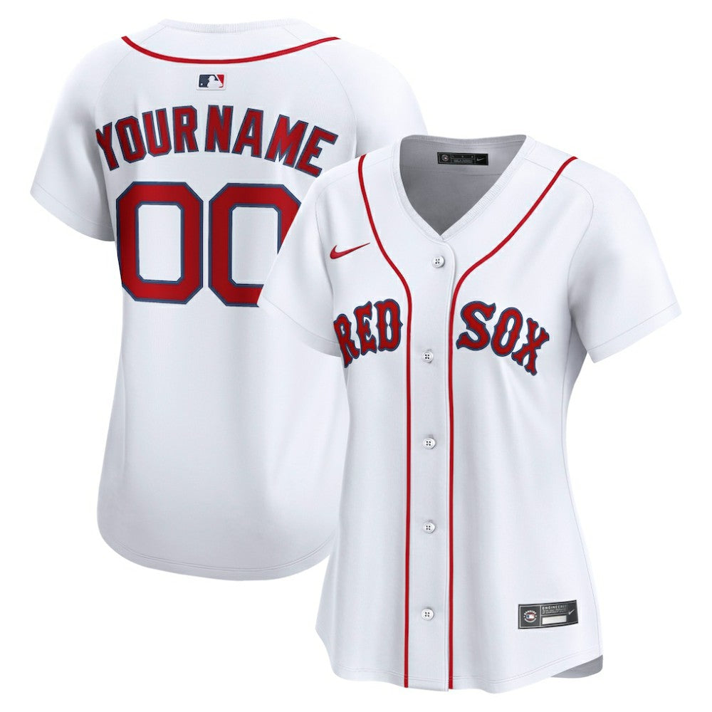 Boston Red Sox Women's Home Limited Custom Jersey White | Nike