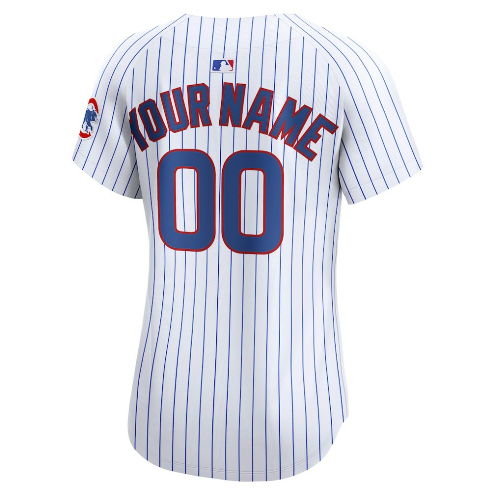 Chicago Cubs Women's Home Limited Custom Jersey White | Nike