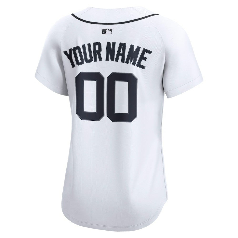Detroit Tigers Women's Home Limited Custom Jersey White | Nike