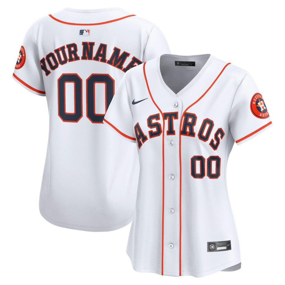 Houston Astros Women's Home Limited Custom Jersey White | Nike
