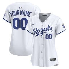 Kansas City Royals Women's Home Limited Custom Jersey White | Nike