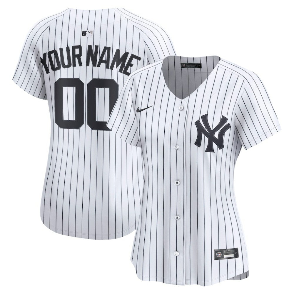 New York Yankees Women's Home Limited Custom Jersey White | Nike
