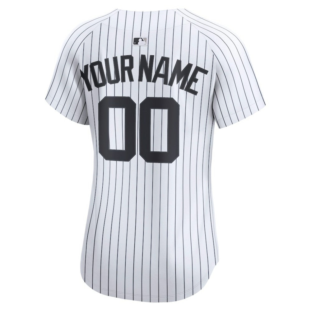 New York Yankees Women's Home Limited Custom Jersey White | Nike