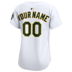 Athletics Women's Home Limited Custom Jersey - White