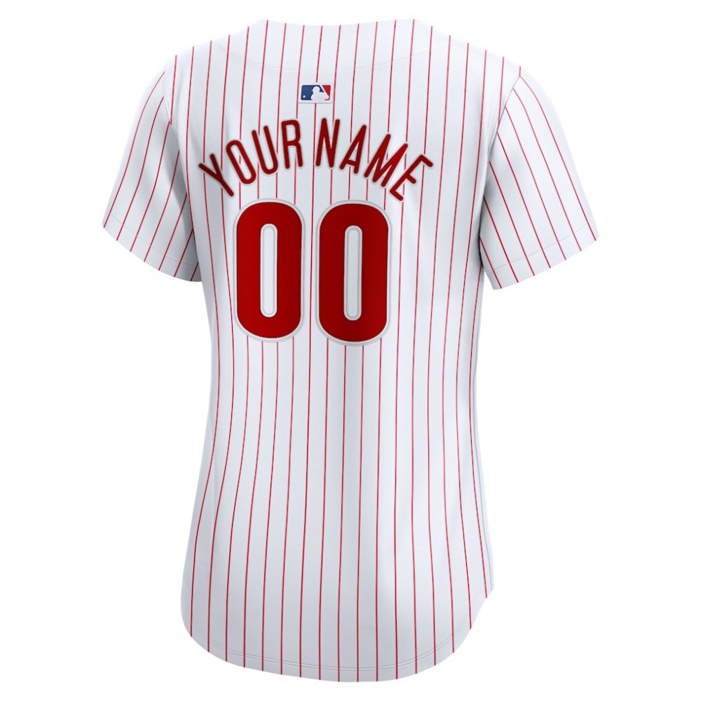 Philadelphia Phillies Women's Home Limited Custom Jersey White | Nike