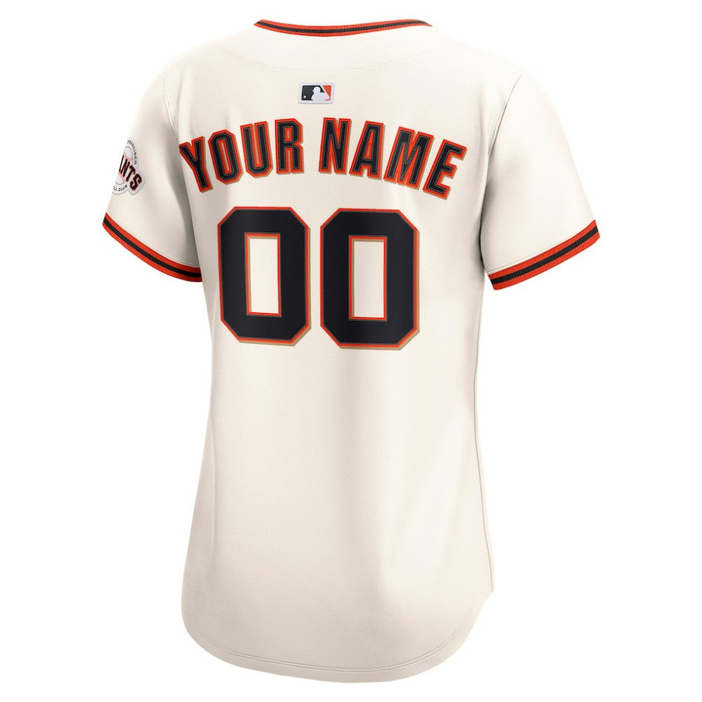 San Francisco Giants Women's Home Limited Custom Jersey Cream | Nike