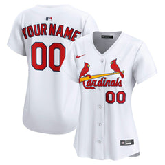 St. Louis Cardinals Women's Home Limited Custom Jersey White | Nike
