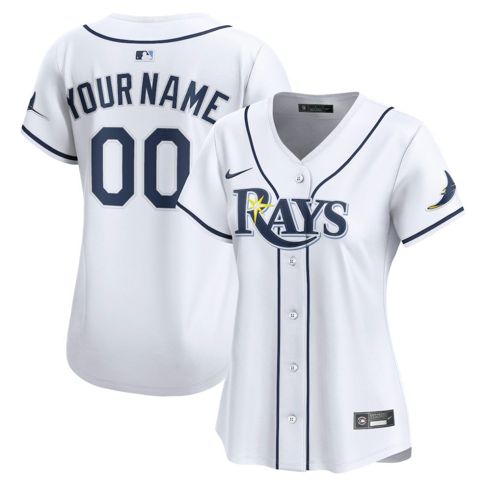 Tampa Bay Rays Women's Home Limited Custom Jersey White | Nike