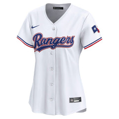 Texas Rangers Women's Home Limited Custom Jersey White | Nike