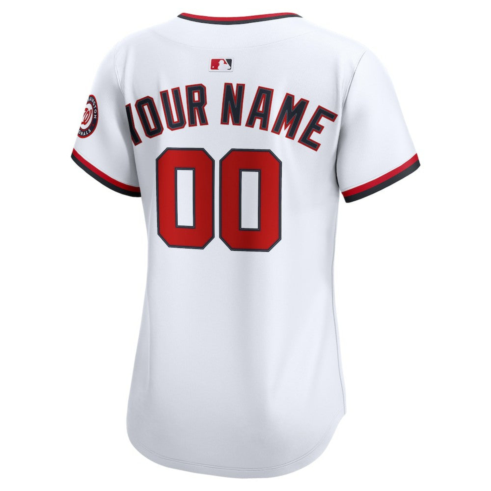 Washington Nationals Women's Home Limited Custom Jersey - White