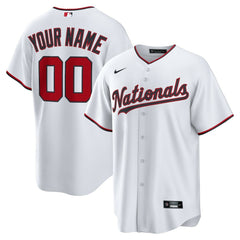 Washington Nationals Home Custom Replica Jersey - White