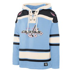 Washington Capitals '47 Cherry Blossom Lacer Pullover Hoodie Light Blue
