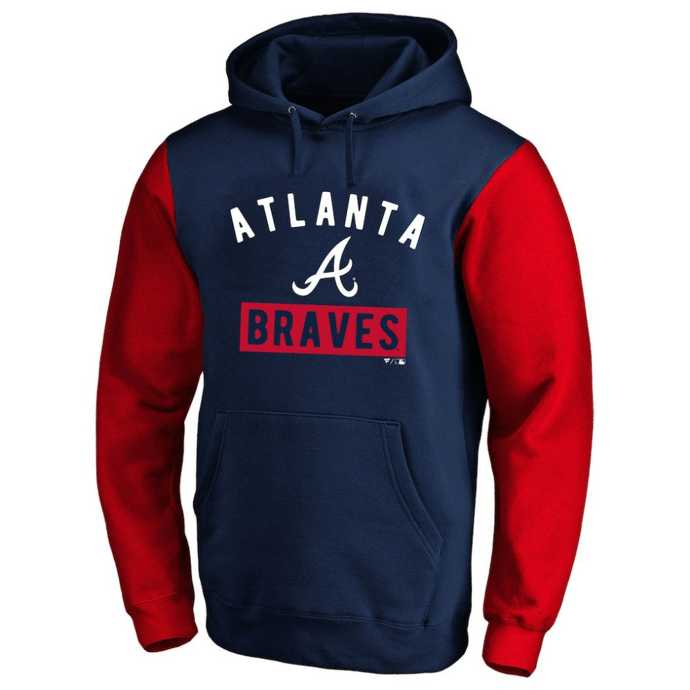 Ronald Acuna Jr. Atlanta Braves Profile Big & Tall Name & Number Fleece Pullover Hoodie Navy