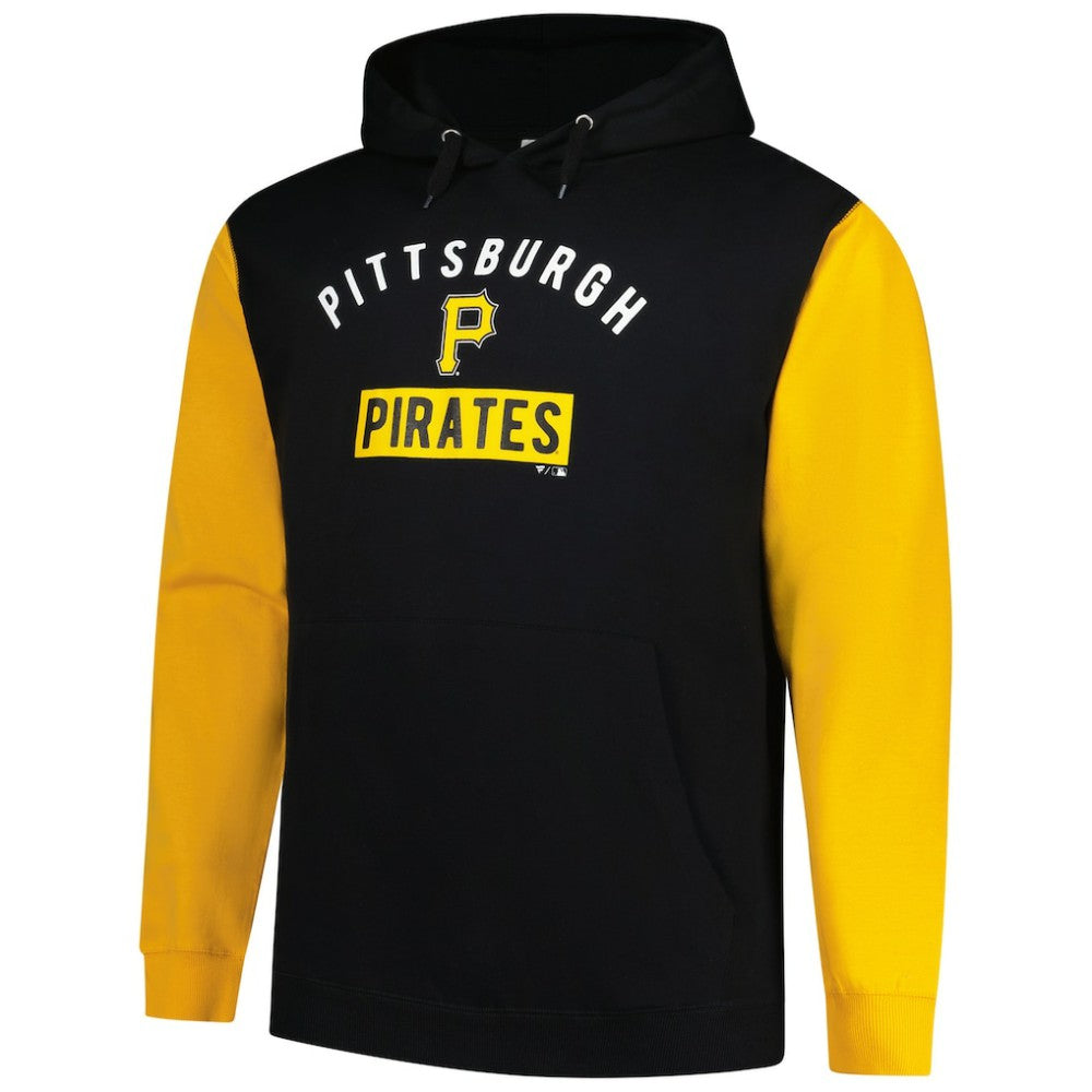Paul Skenes Pittsburgh Pirates Profile Big & Tall Fleece Pullover Hoodie Black