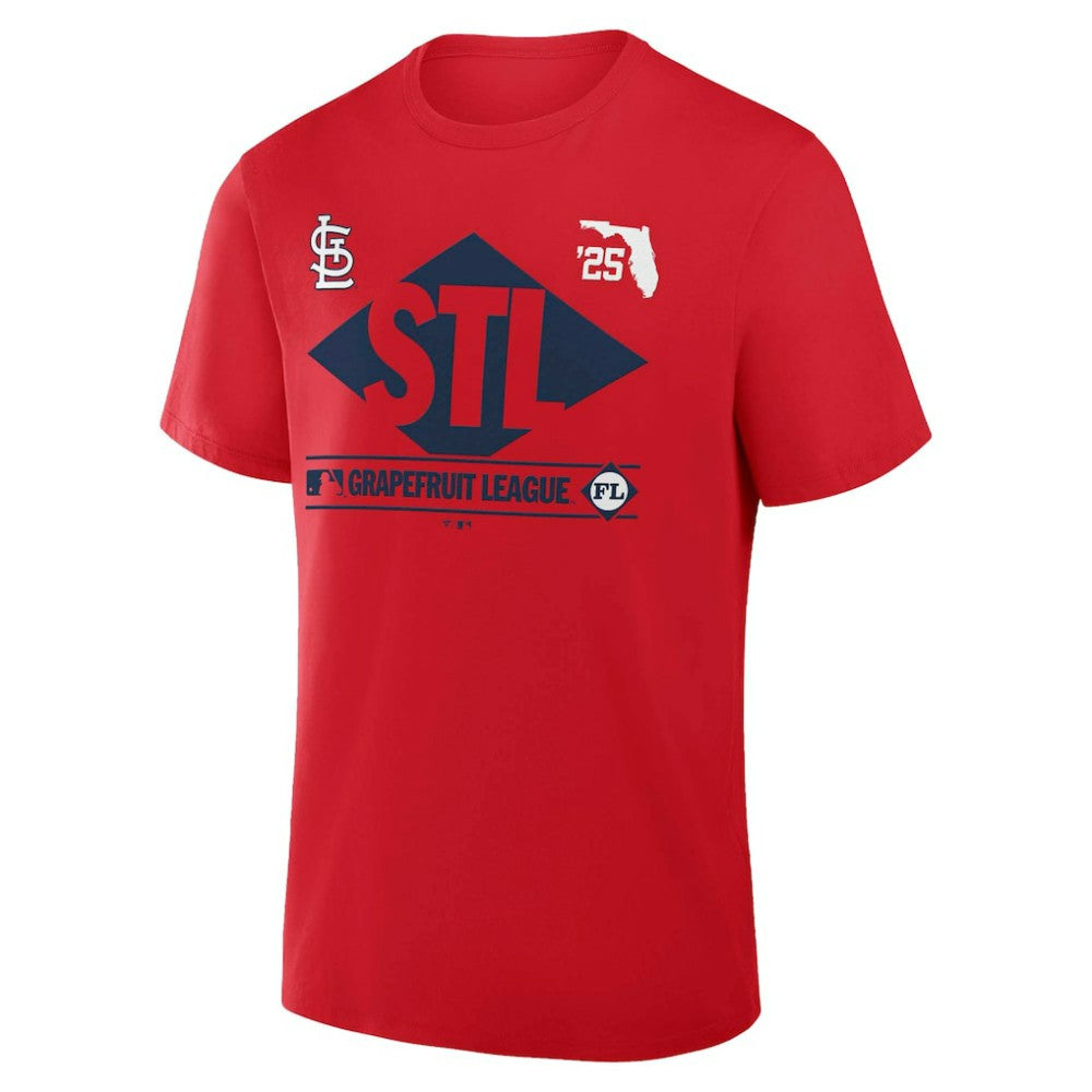 St. Louis Cardinals 2025 Spring Training Grapefruit League True Icon T-Shirt Red