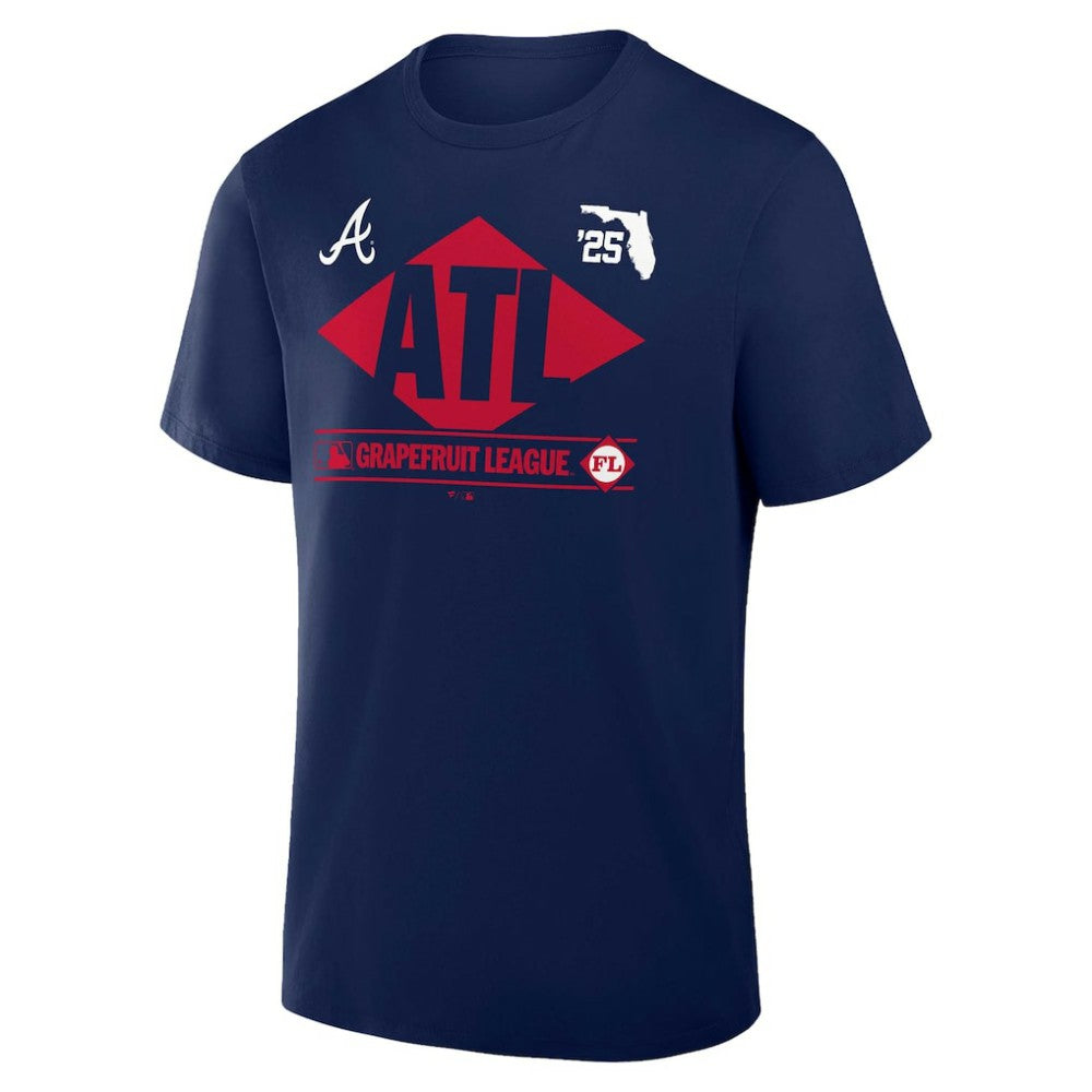 Atlanta Braves 2025 Spring Training Grapefruit League True Icon T-Shirt Navy