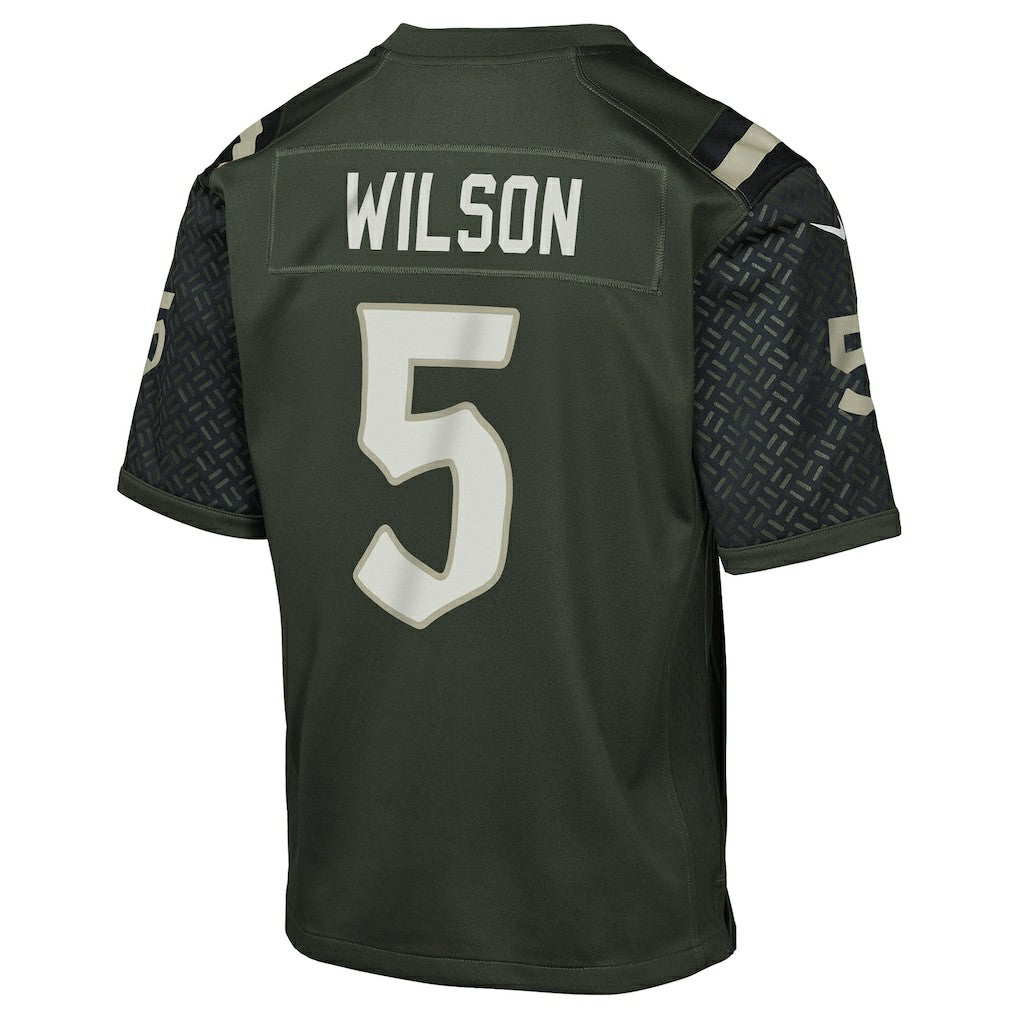 Garrett Wilson New York Jets Youth 2025 Rivalries Collection Game Jersey - Gotham Green
