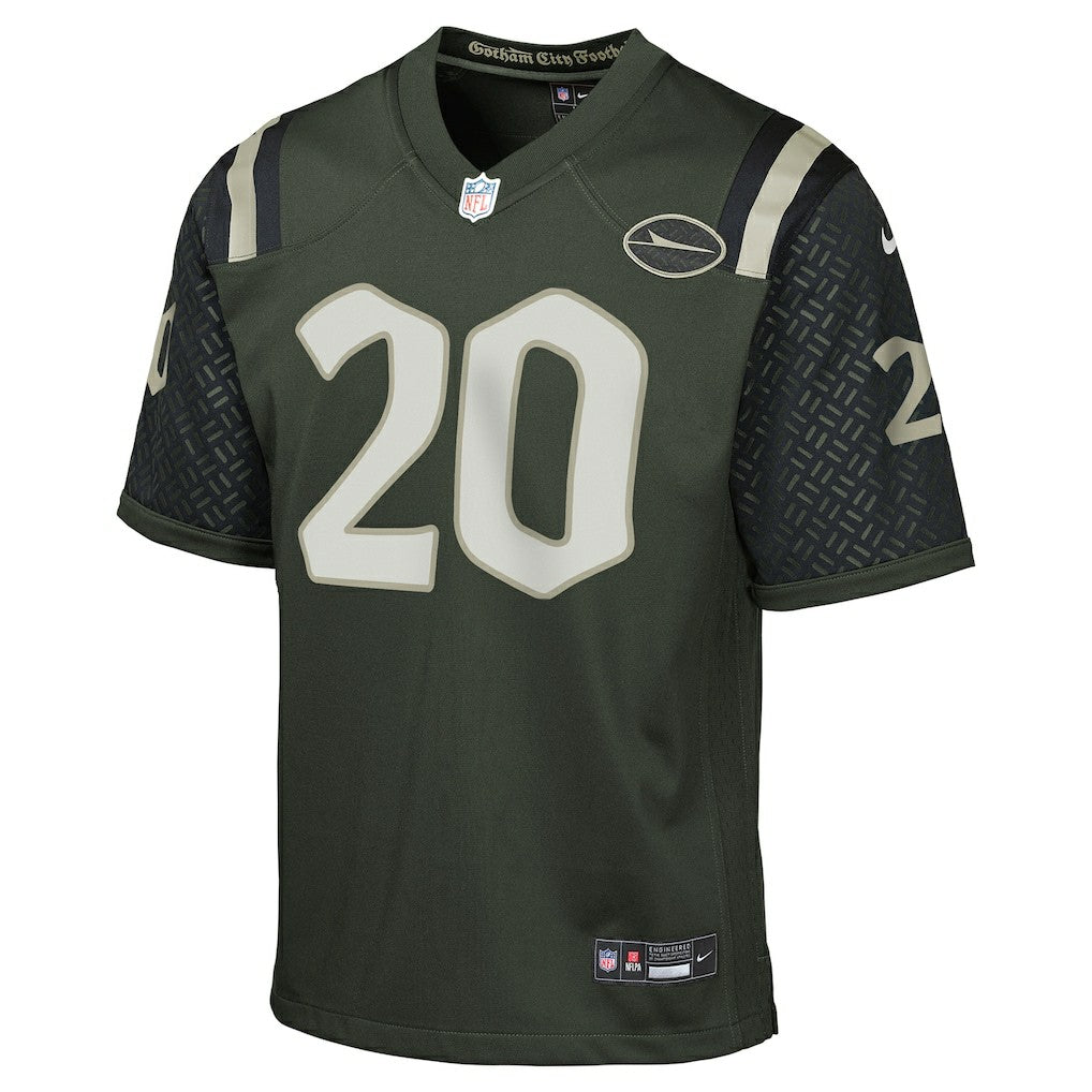 Breece Hall New York Jets Youth 2025 Rivalries Collection Game Jersey - Gotham Green