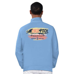 Boston Red Sox Margaritaville First Pitch Quarter-Zip Pullover Top Light Blue