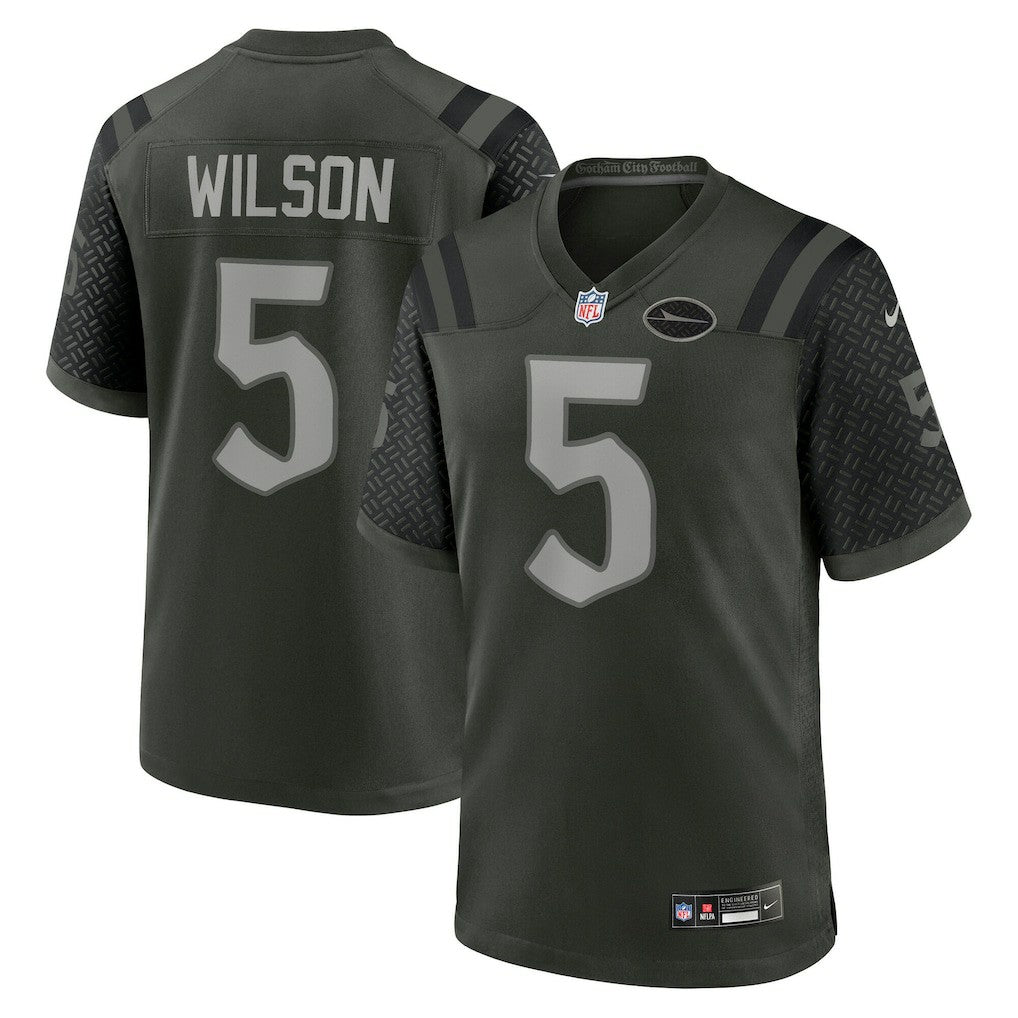 Garrett Wilson New York Jets 2025 Rivalries Collection Game Jersey - Gotham Green