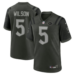Garrett Wilson New York Jets 2025 Rivalries Collection Game Jersey - Gotham Green