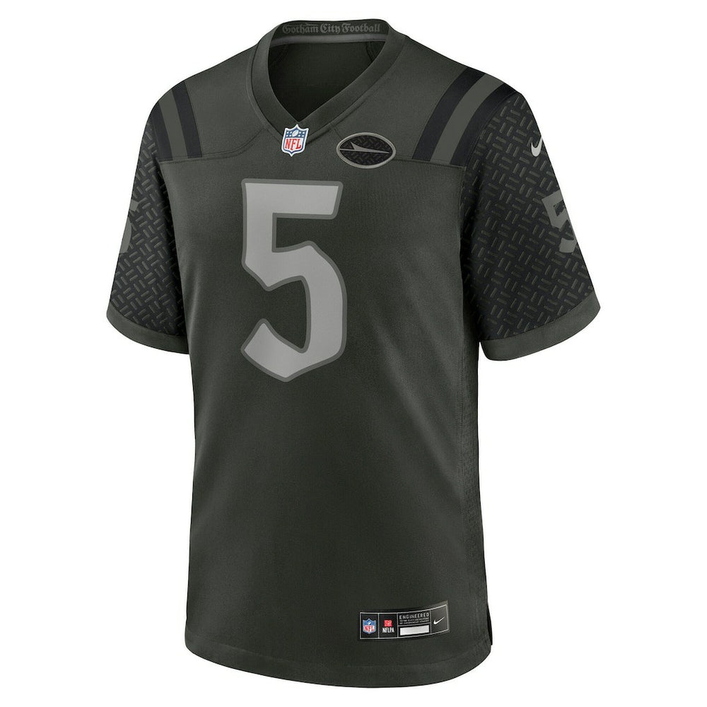 Garrett Wilson New York Jets 2025 Rivalries Collection Game Jersey - Gotham Green