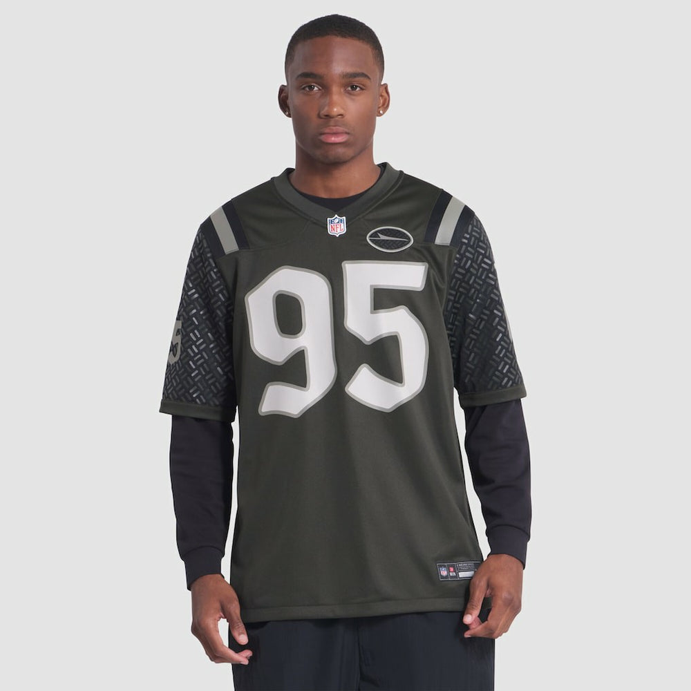 Quinnen Williams New York Jets 2025 Rivalries Collection Game Jersey - Gotham Green