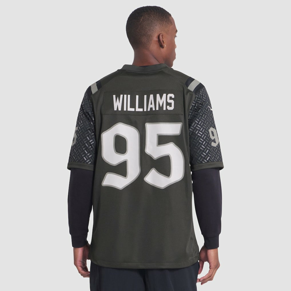 Quinnen Williams New York Jets 2025 Rivalries Collection Game Jersey - Gotham Green