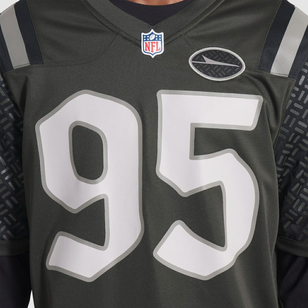 Quinnen Williams New York Jets 2025 Rivalries Collection Game Jersey - Gotham Green
