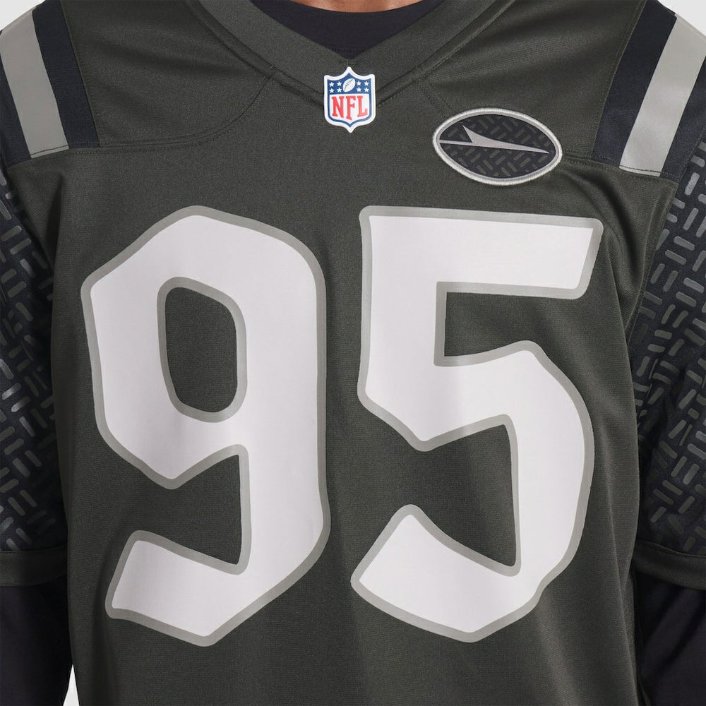 Quinnen Williams New York Jets 2025 Rivalries Collection Game Jersey - Gotham Green