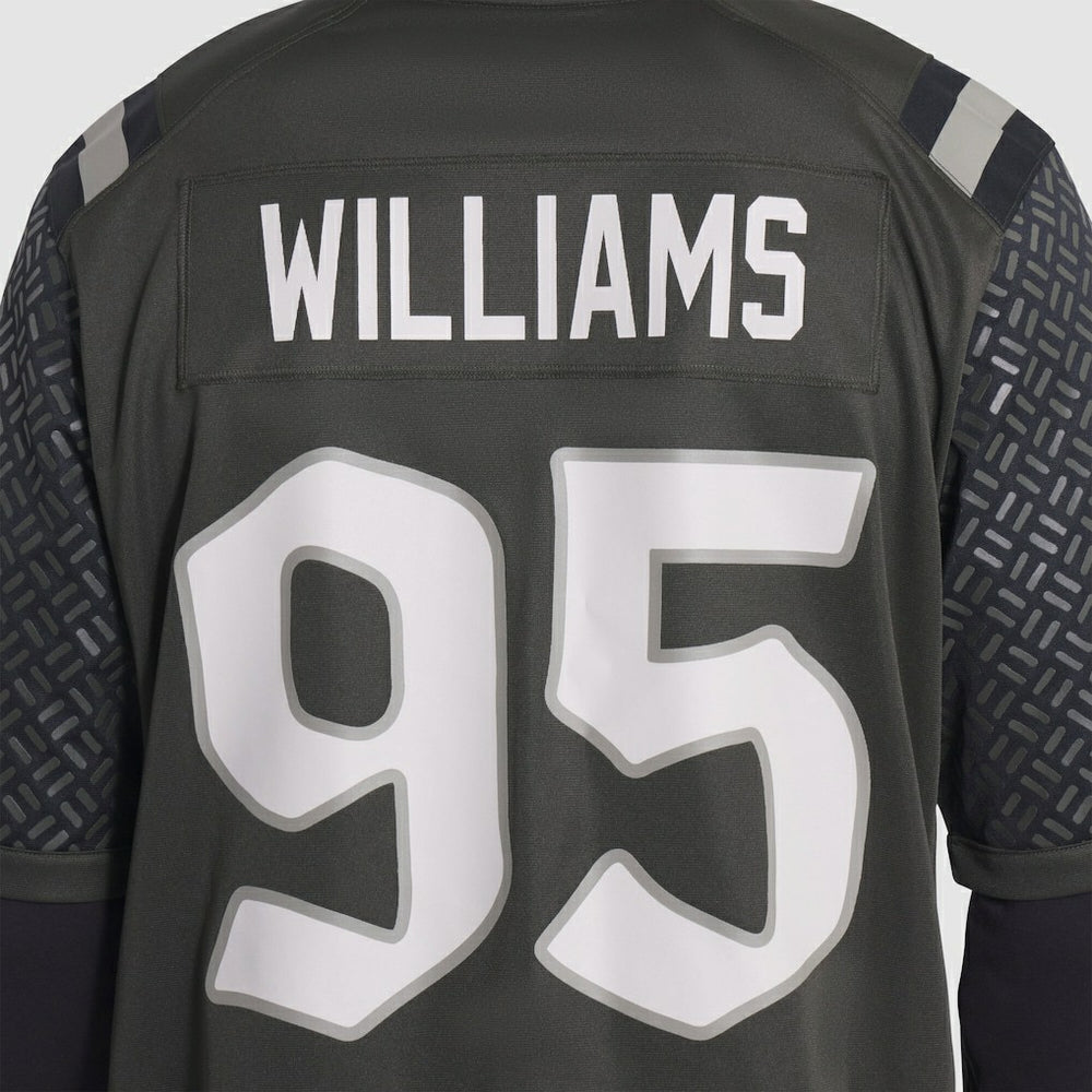 Quinnen Williams New York Jets 2025 Rivalries Collection Game Jersey - Gotham Green