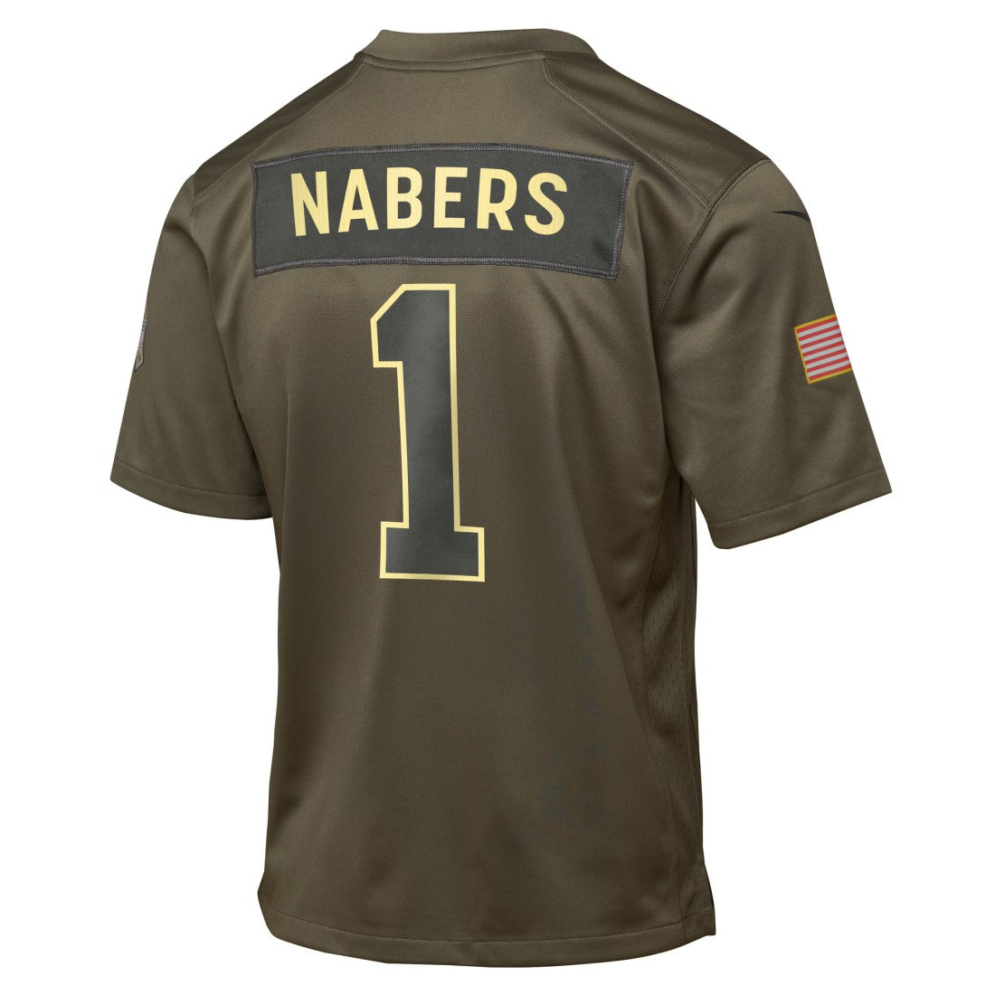 Malik Nabers New York Giants Youth 2025 Salute to Service Game Jersey - Olive