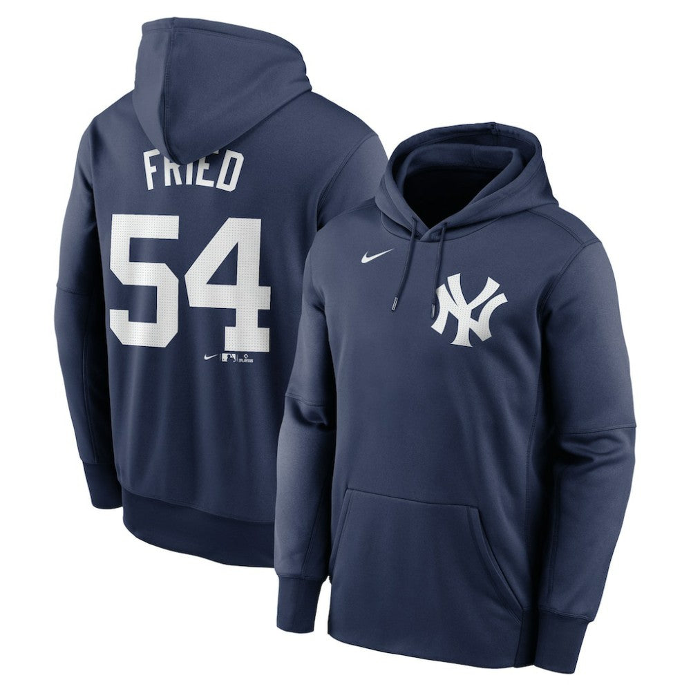 Max Fried New York Yankees Name & Number Pullover Hoodie Navy | Nike