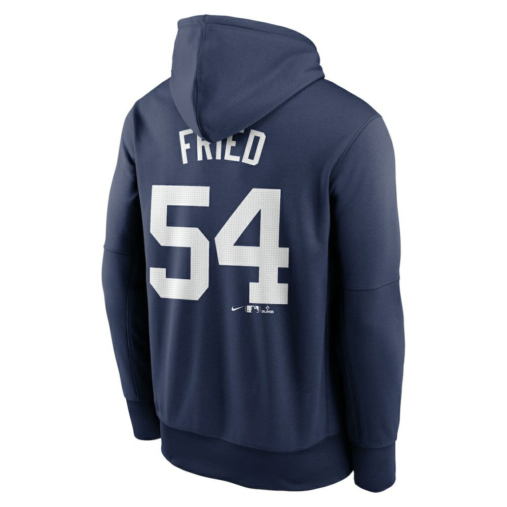 Max Fried New York Yankees Name & Number Pullover Hoodie Navy | Nike