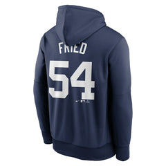 Max Fried New York Yankees Name & Number Pullover Hoodie Navy | Nike
