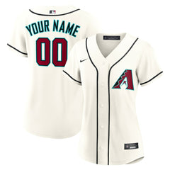 Arizona Diamondbacks Women's Home Custom Replica 2.0 Jersey - Cream