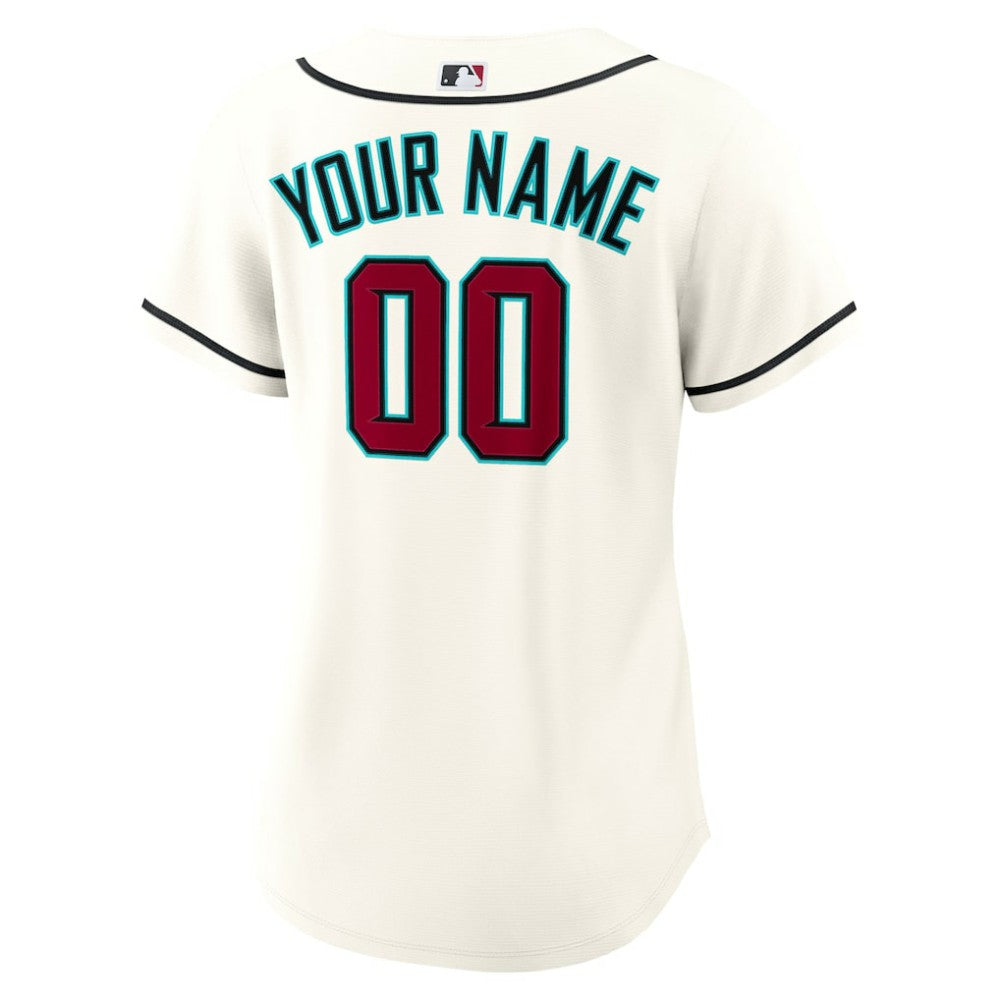 Arizona Diamondbacks Women's Home Custom Replica 2.0 Jersey - Cream