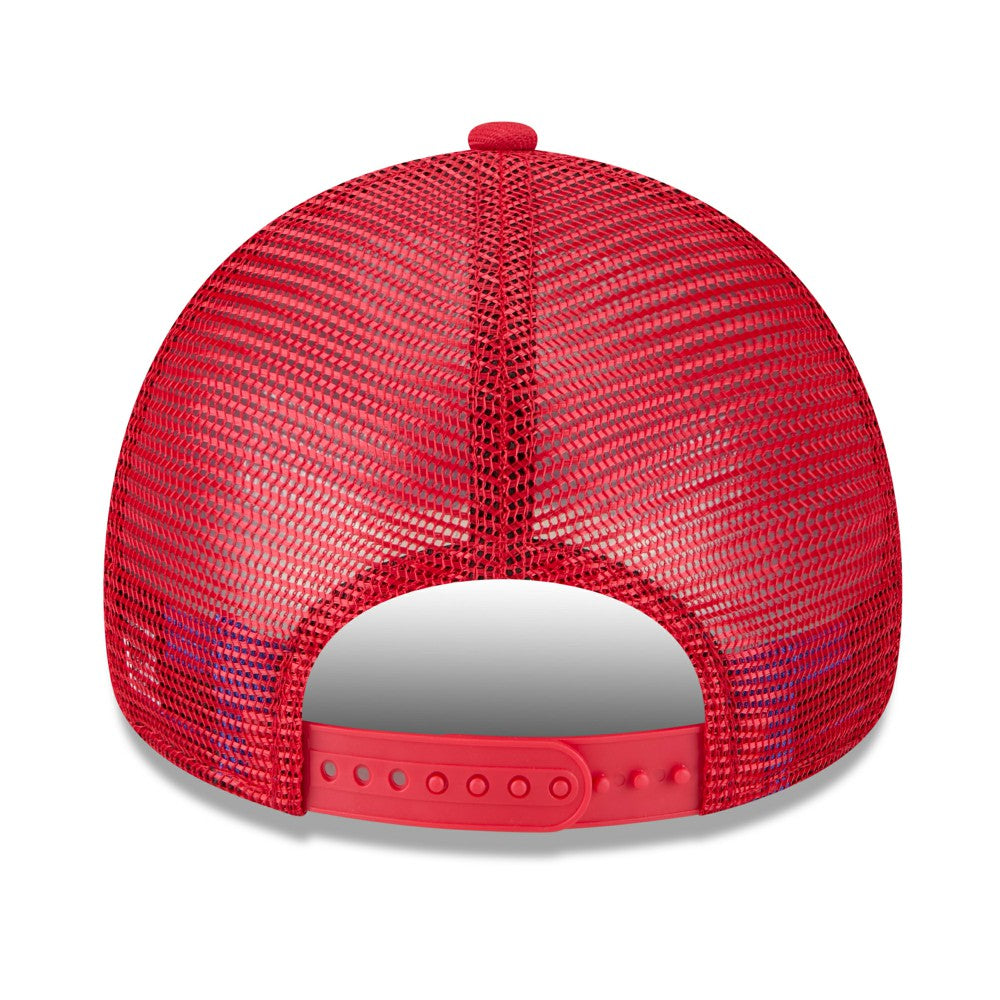 Los Angeles Angels 2025 Big League Chew A-Frame 9FORTY Adjustable Trucker Hat Red | New Era