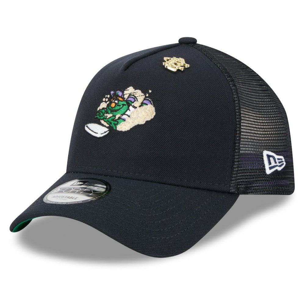 Boston Red Sox 2025 Big League Chew A-Frame 9FORTY Adjustable Trucker Hat Navy | New Era
