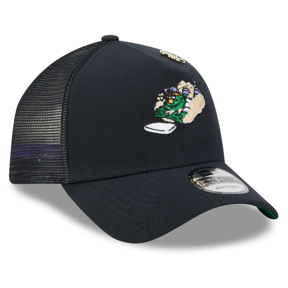 Boston Red Sox 2025 Big League Chew A-Frame 9FORTY Adjustable Trucker Hat Navy | New Era