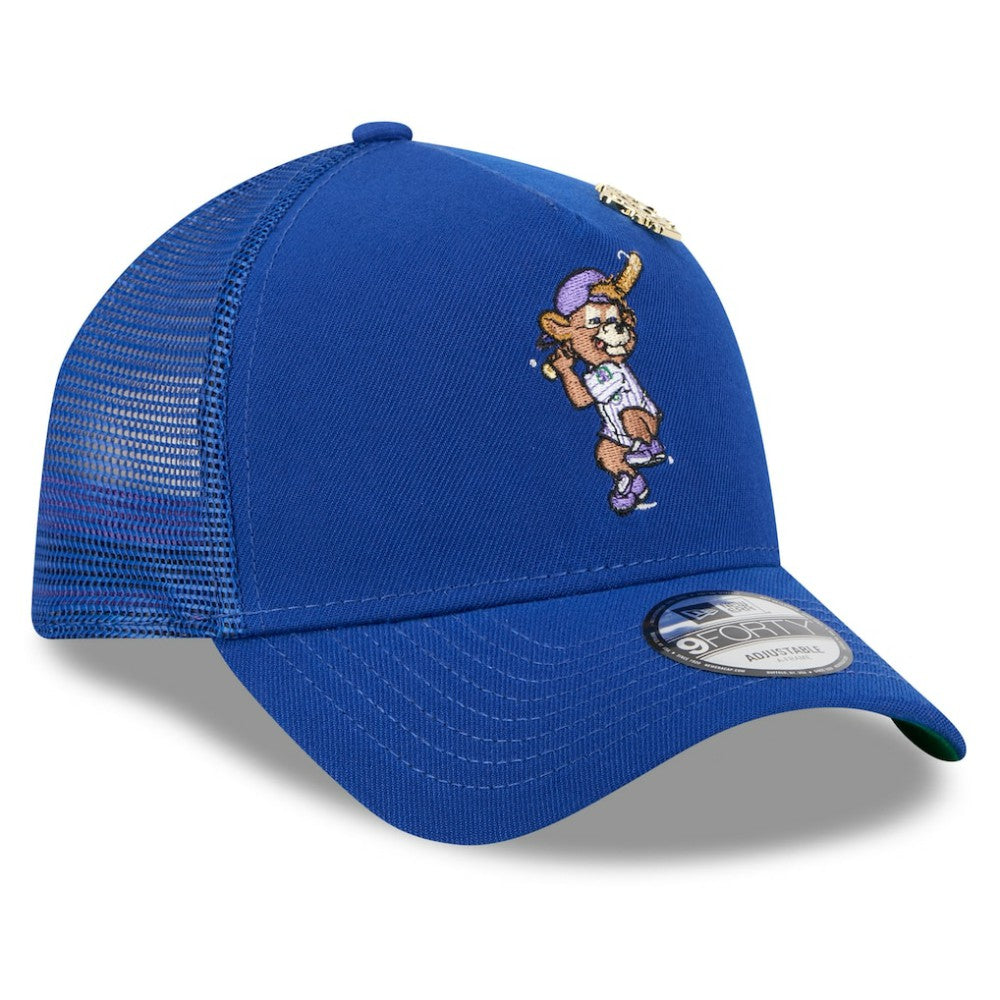 Chicago Cubs 2025 Big League Chew A-Frame 9FORTY Adjustable Trucker Hat Royal | New Era