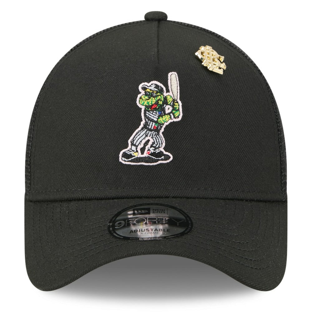Chicago White Sox 2025 Big League Chew A-Frame 9FORTY Adjustable Trucker Hat Black | New Era