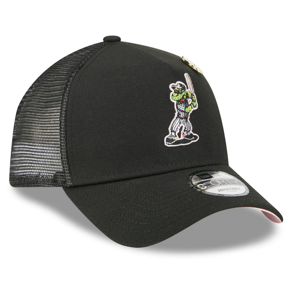 Chicago White Sox 2025 Big League Chew A-Frame 9FORTY Adjustable Trucker Hat Black | New Era