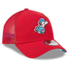 Cincinnati Reds 2025 Big League Chew A-Frame 9FORTY Adjustable Trucker Hat Red | New Era