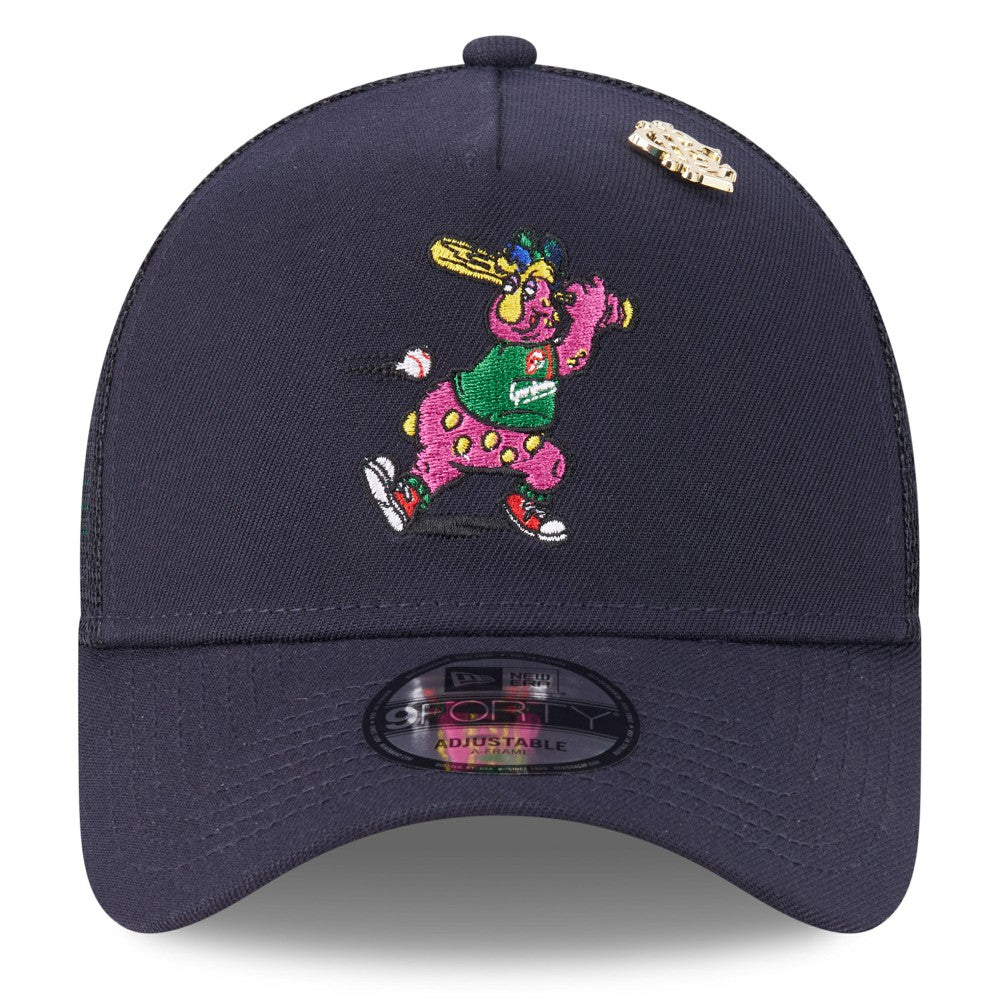 Cleveland Guardians 2025 Big League Chew A-Frame 9FORTY Adjustable Trucker Hat Navy | New Era