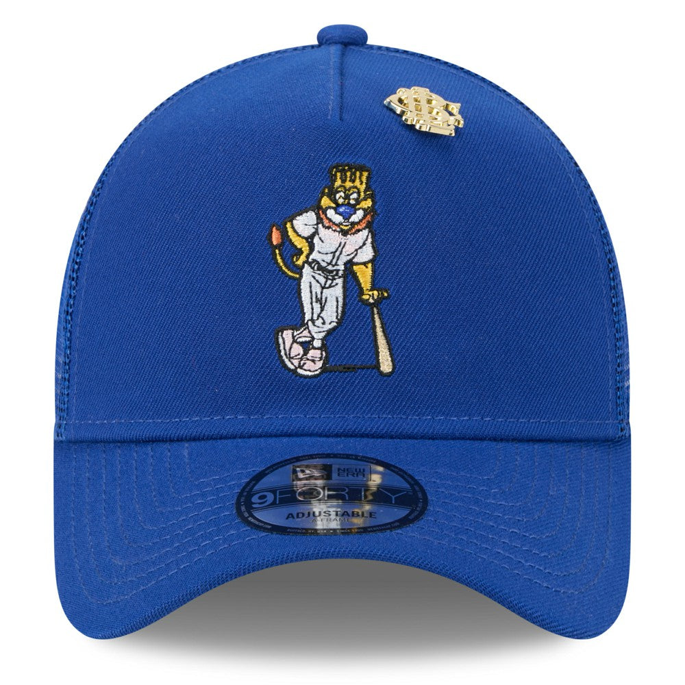 Kansas City Royals 2025 Big League Chew A-Frame 9FORTY Adjustable Trucker Hat Royal | New Era