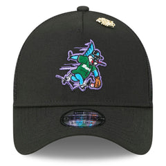 Miami Marlins 2025 Big League Chew A-Frame 9FORTY Adjustable Trucker Hat Black | New Era