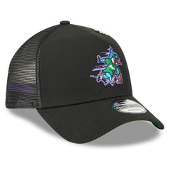 Miami Marlins 2025 Big League Chew A-Frame 9FORTY Adjustable Trucker Hat Black | New Era